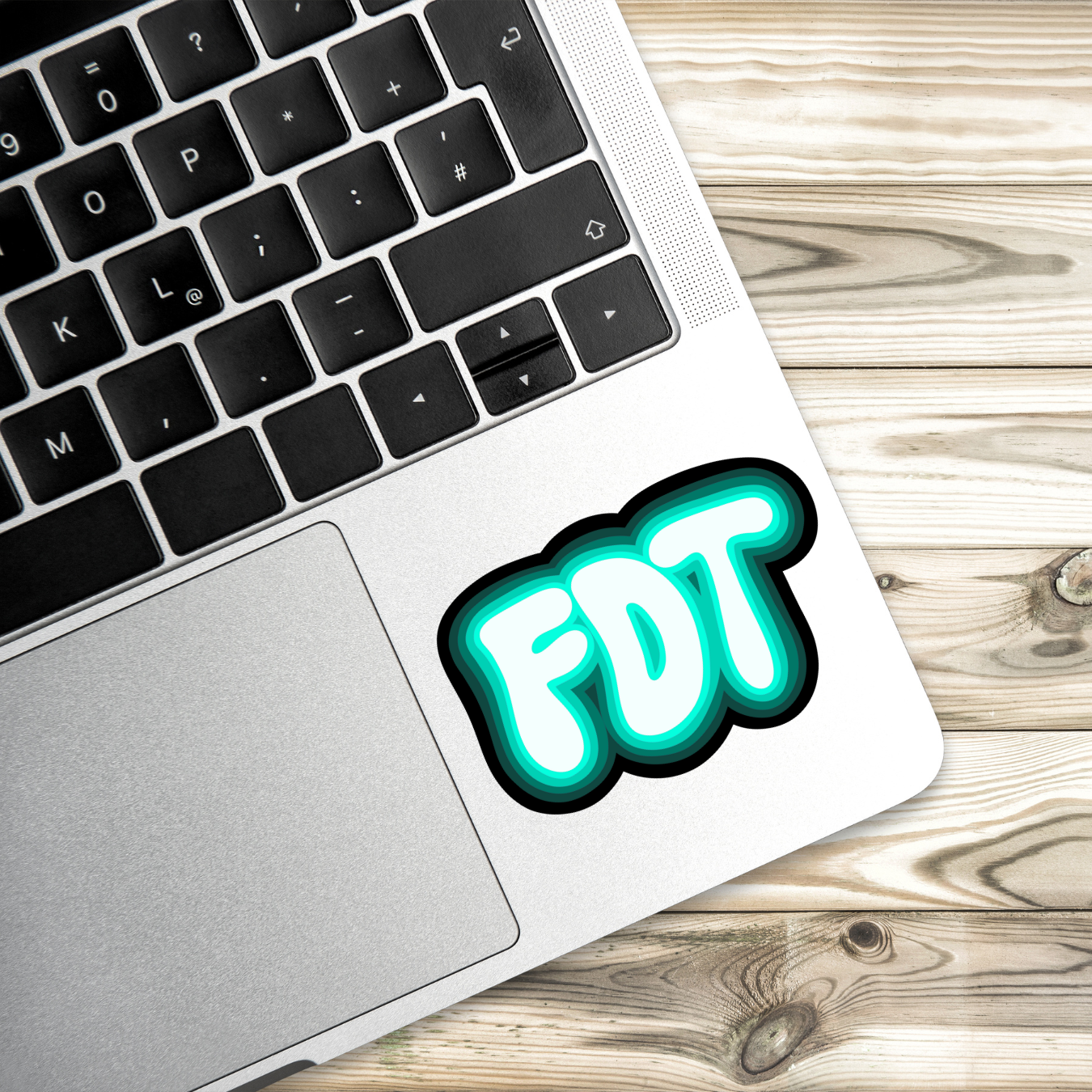FDT Sticker Teal Version | 3" x 2" | Anti-Trump Sticker | Political Vinyl Decal | Water-Resistant | Activism Sticker