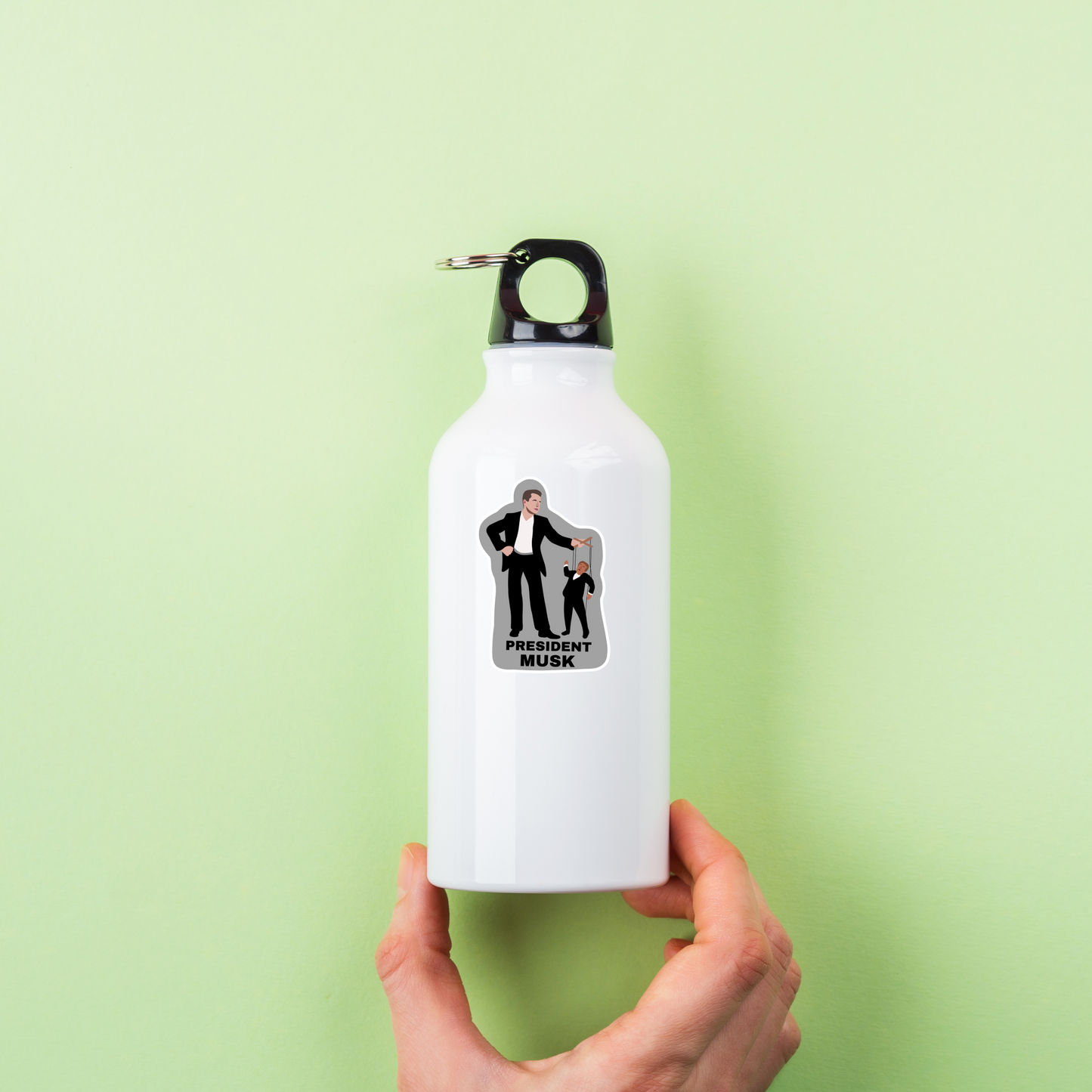 President Musk Sticker | Political Sticker | Vinyl Sticker | Water Resistant | Anti Trump | Meme Sticker | Puppet