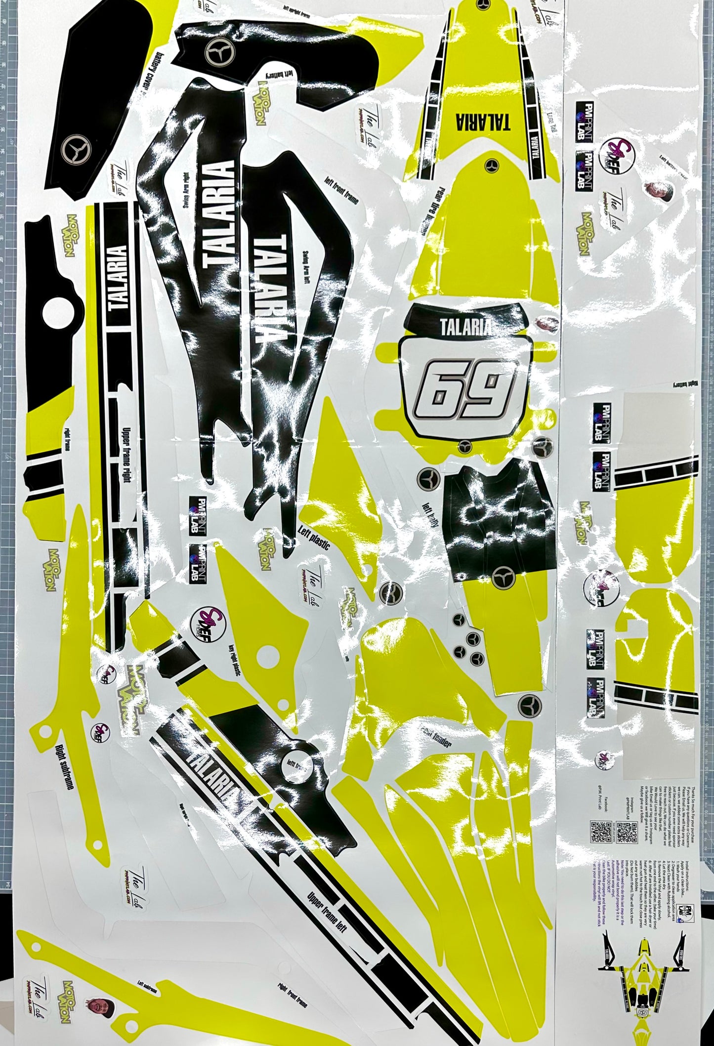 Classic yamaha 60th anniversary Yellow & Black for Talaria MX3 / Talaria R Mx4 / Decal set