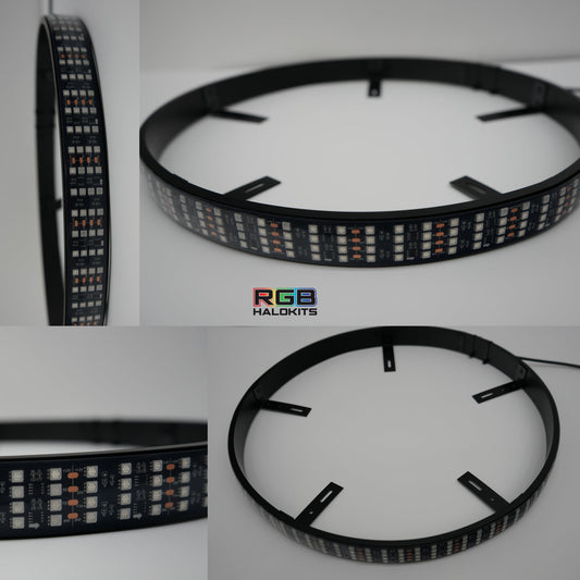 PRO Quad 4 Row LED Wheel Rings | By RGB Halo Kits | For Cars, Trucks, SUVs and Jeeps