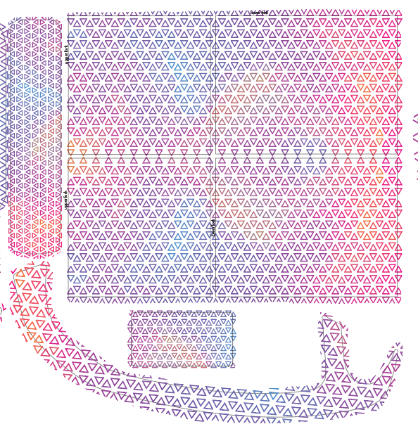 Oil slick triangle decal kit For the Super 73 R / RX / (New S2 adventure)
