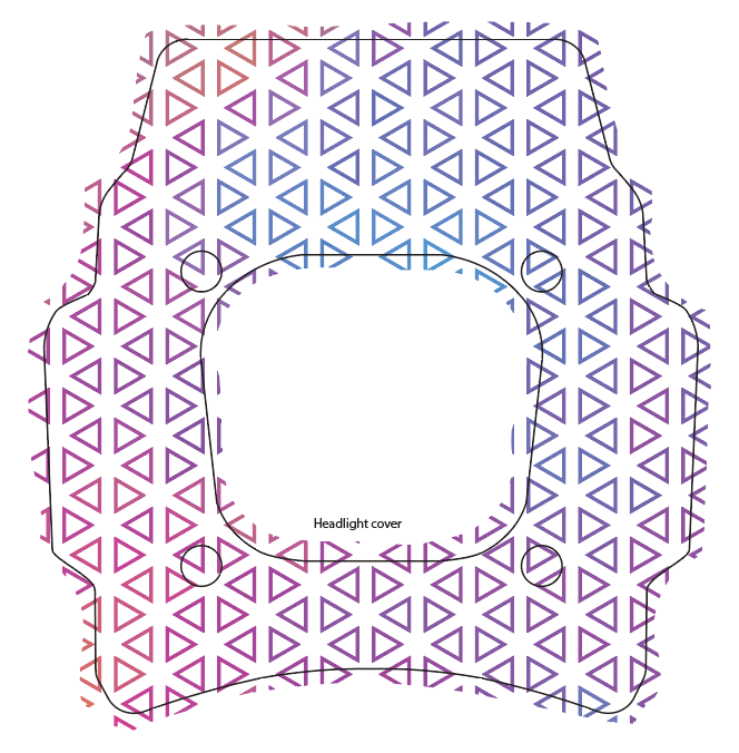 Oil slick triangle decal kit For the Super 73 R / RX / (New S2 adventure)