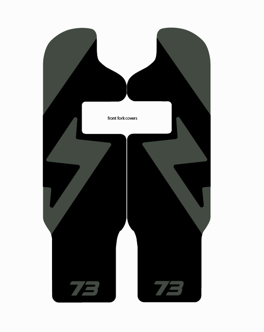 Adventure style decal fork protector For Super 73 R / Rx / (New S2 Adventure)