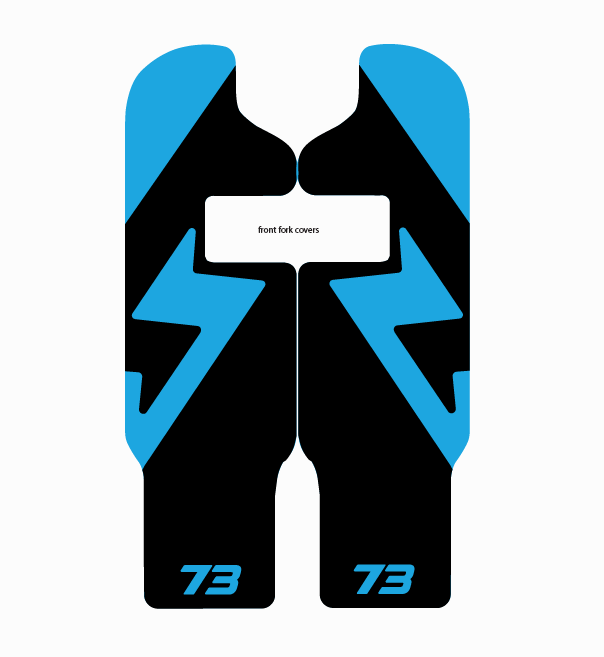 Adventure style decal fork protector For Super 73 R / Rx / (New S2 Adventure)