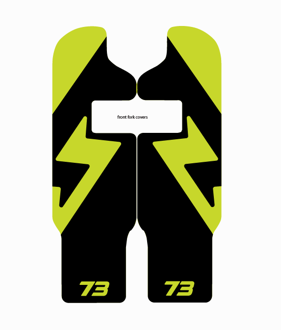 Adventure style decal fork protector For Super 73 R / Rx / (New S2 Adventure)