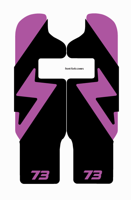 Adventure style decal fork protector For Super 73 R / Rx / (New S2 Adventure)