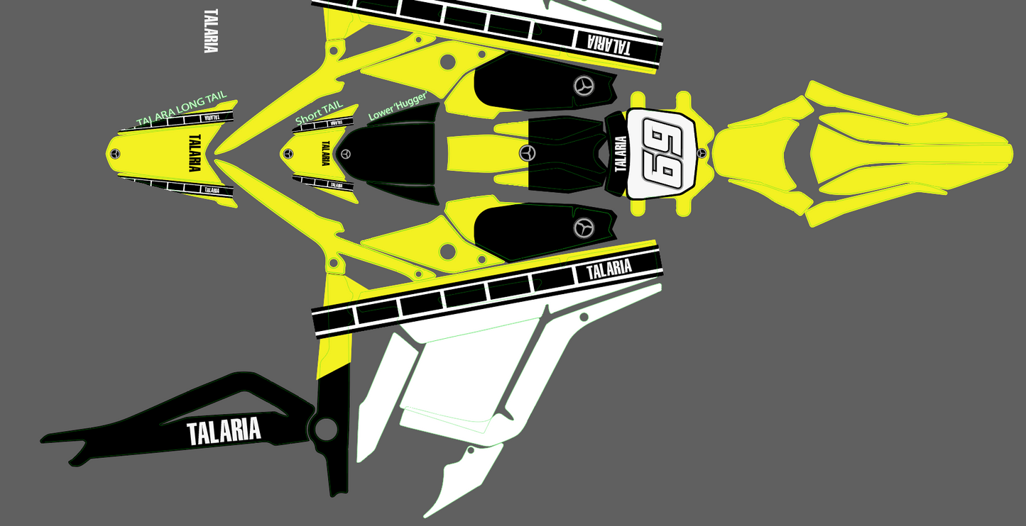 Classic yamaha 60th anniversary Yellow & Black for Talaria MX3 / Talaria R Mx4 / Decal set