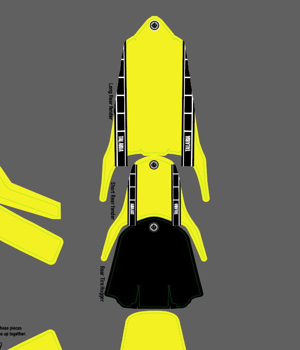 Classic Yamaha 60th anniversary Yellow & Black for Sur Ron Segway / Decal set