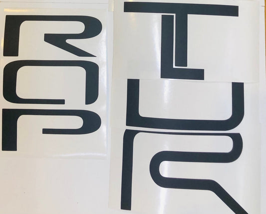 Premium Cast Vinyl Decal Letter Inlays for 2025 4Runner TRD Pro Liftgate
