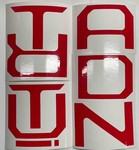 Premium Cast Vinyl Decal Letter Inlays for 2022-2025 Tundra with Raised Tailgate Letters