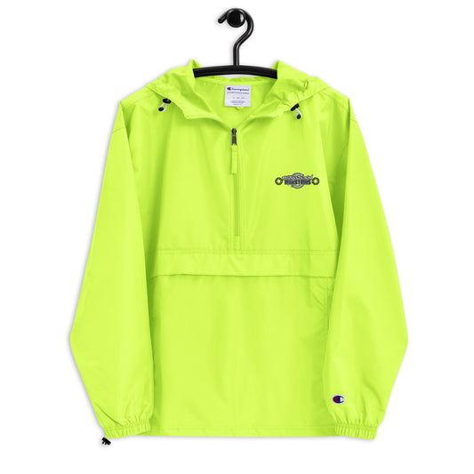Forbidden industries Neon yellow Embroidered Champion Packable Jacket