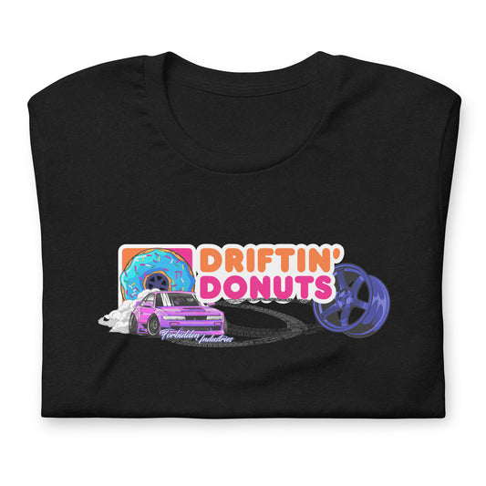 Driftin, Donuts Dunkin style T-shirt | TE37 | Nissan s13, drifting