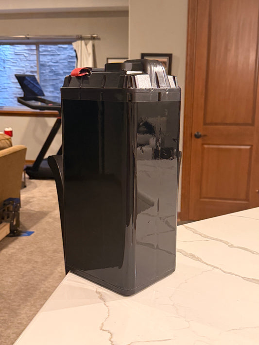 Glossy Black talaria battery wrap