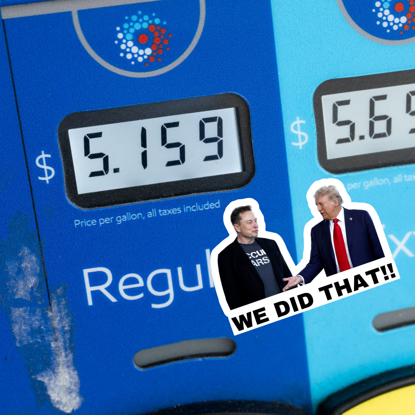 We Did That Trump and Elon Sticker | Political Sticker | Vinyl Sticker | Water Resistant | Anti Trump | Meme Sticker