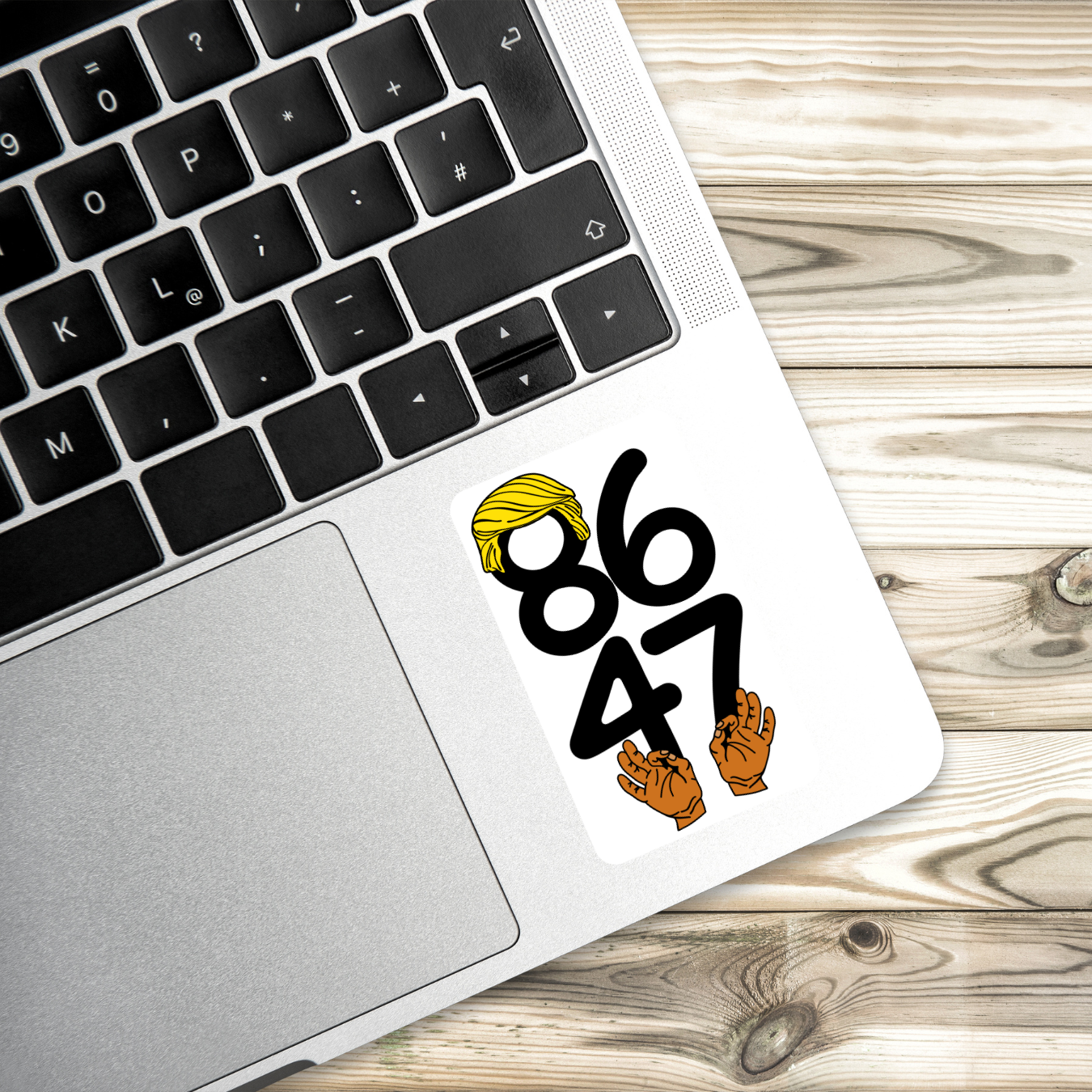 86 47 Sticker | Anti Trump Political Sticker | Satirical Vinyl Decal | Water-Resistant | Protest Art | Funny Activism Sticker