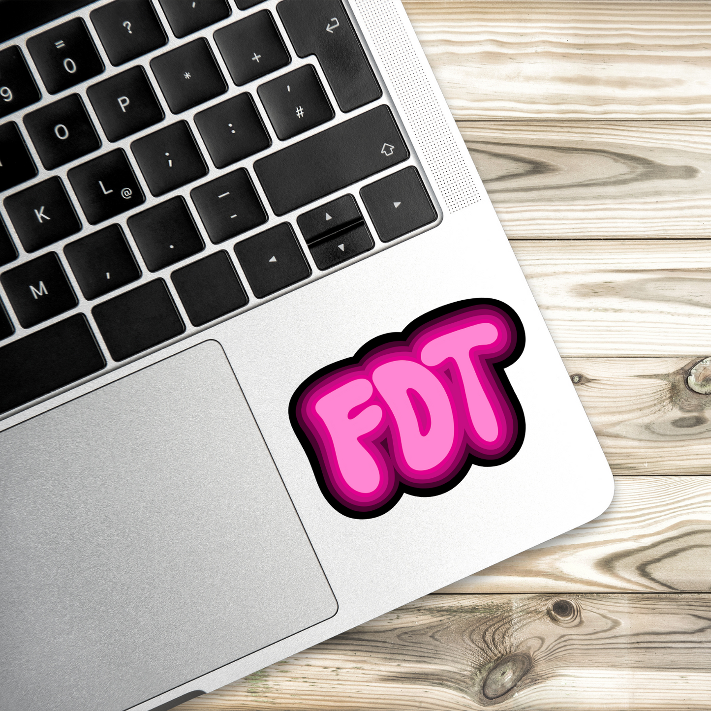 FDT Sticker Pink Version | 3" x 2" | Anti-Trump Sticker | Political Vinyl Decal | Water-Resistant | Activism Sticker