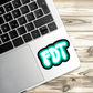 FDT Sticker Teal Version | 3" x 2" | Anti-Trump Sticker | Political Vinyl Decal | Water-Resistant | Activism Sticker