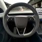 3M Gloss Black Tesla Steering Wheel Decals (3pcs) | M3 Feb 2024-'25 "Highland"