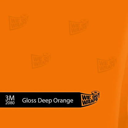 3M Gloss Deep Orange Tesla Steering Wheel Trim Decal Kit (3pcs) | M3 2017-Jan 2024