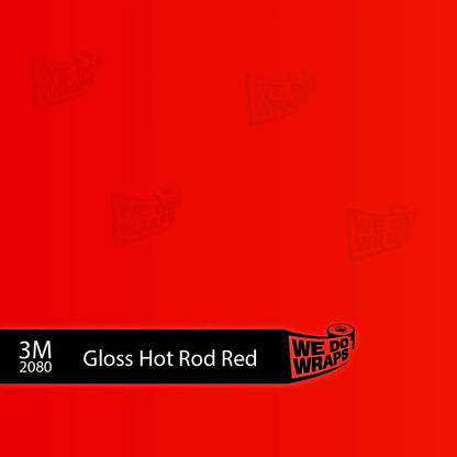 3M Gloss Hot Rod Red Tesla Steering Wheel Trim Decal Kit (3pcs) | M3 Feb 2024-'25 "Highland"