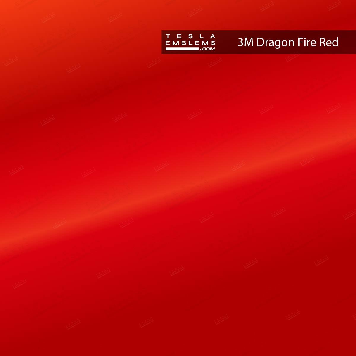 3M Gloss Dragon Fire Red | Tesla Center Console Wrap Kit | Model 3 '21-24