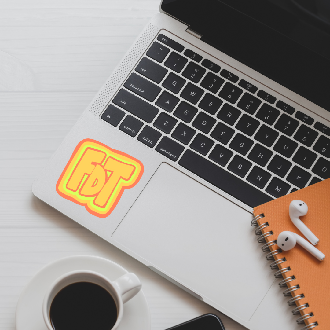 FDT Sticker Yellow Version | Anti-Trump Sticker | Retro Sticker | Political Vinyl Decal | Water-Resistant | Activism Sticker