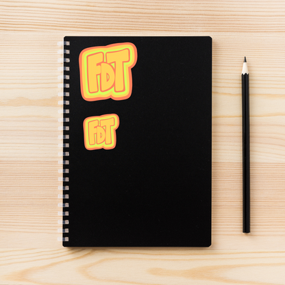 FDT Sticker Yellow Version | Anti-Trump Sticker | Retro Sticker | Political Vinyl Decal | Water-Resistant | Activism Sticker