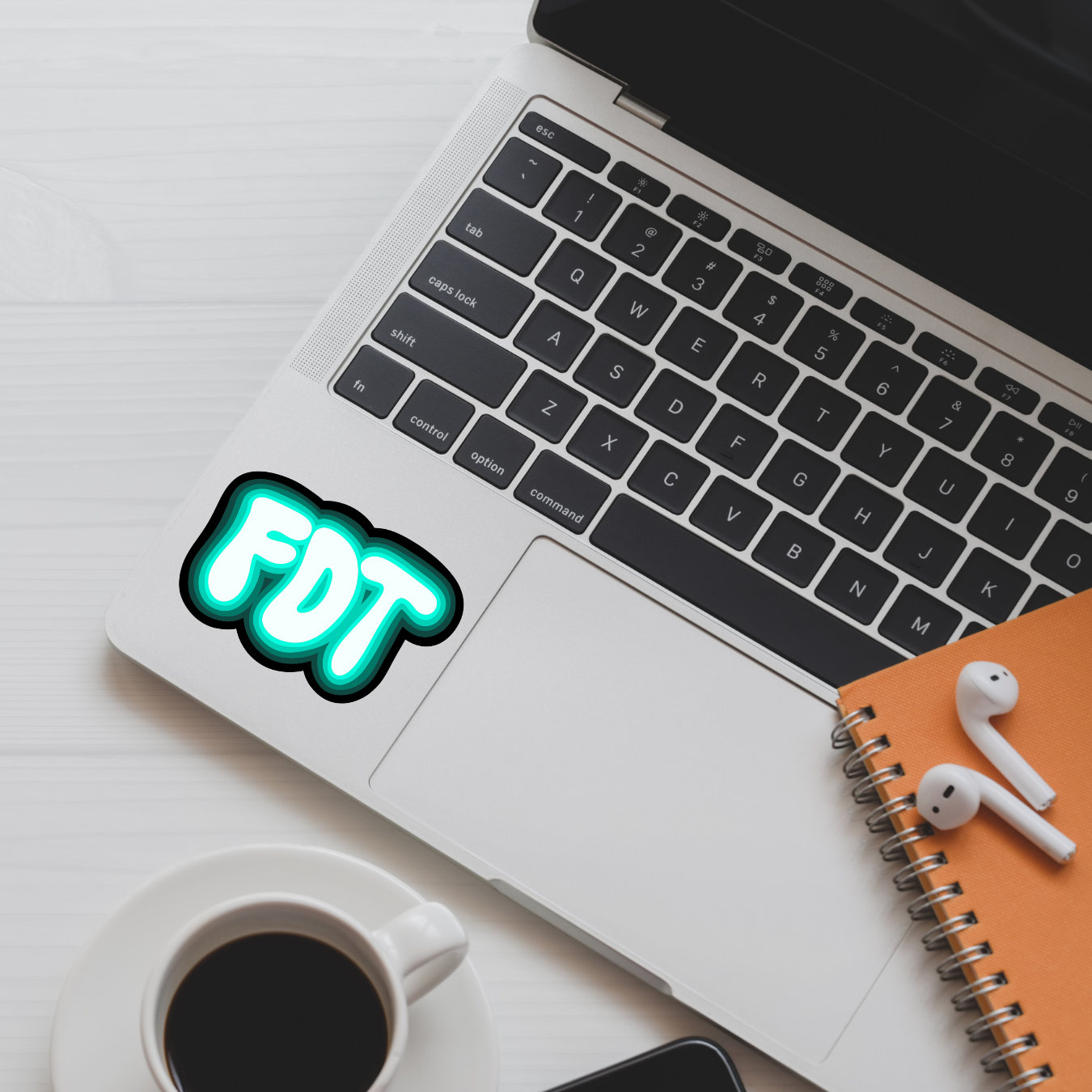 FDT Sticker Teal Version | 3" x 2" | Anti-Trump Sticker | Political Vinyl Decal | Water-Resistant | Activism Sticker