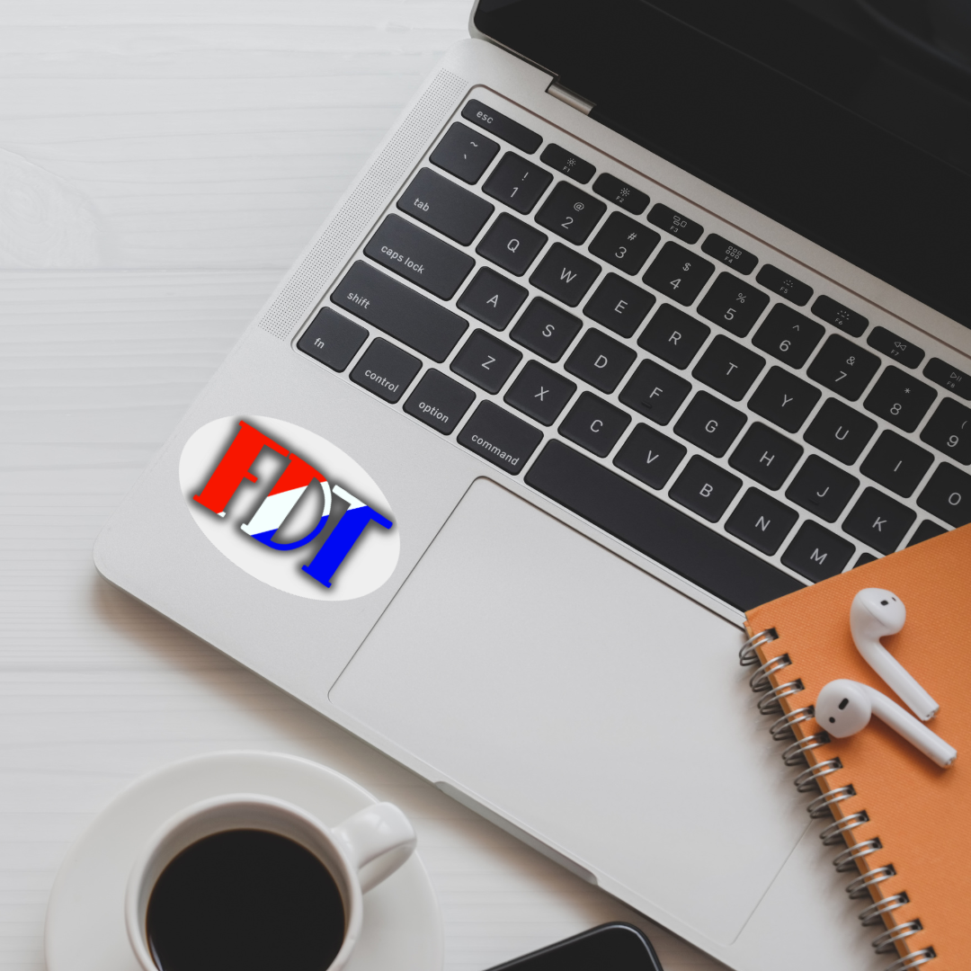 FDT Sticker American Flag Version | 3" x 2" | Anti-Trump Sticker | American Flag Theme | Political Vinyl Decal | Water-Resistant | Activism Sticker