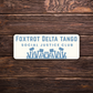 Foxtrot Delta Tango Social Justice Club Sticker | Vinyl | Anti-Trump Political Sticker | FDT Activism Sticker | 4" x 2"