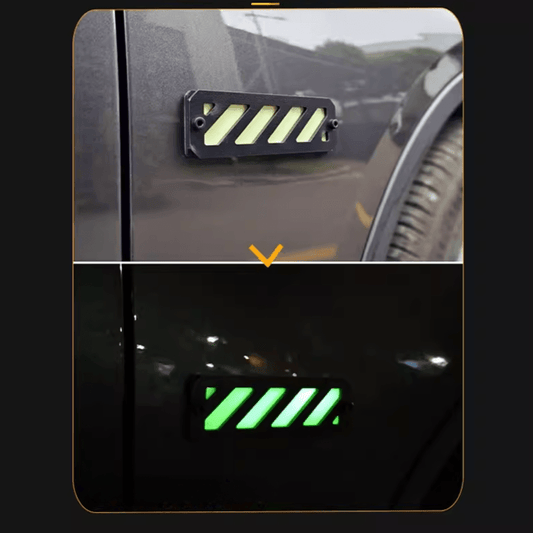 Motorcycle Glow-in-the-Dark 3D Warning Sticker