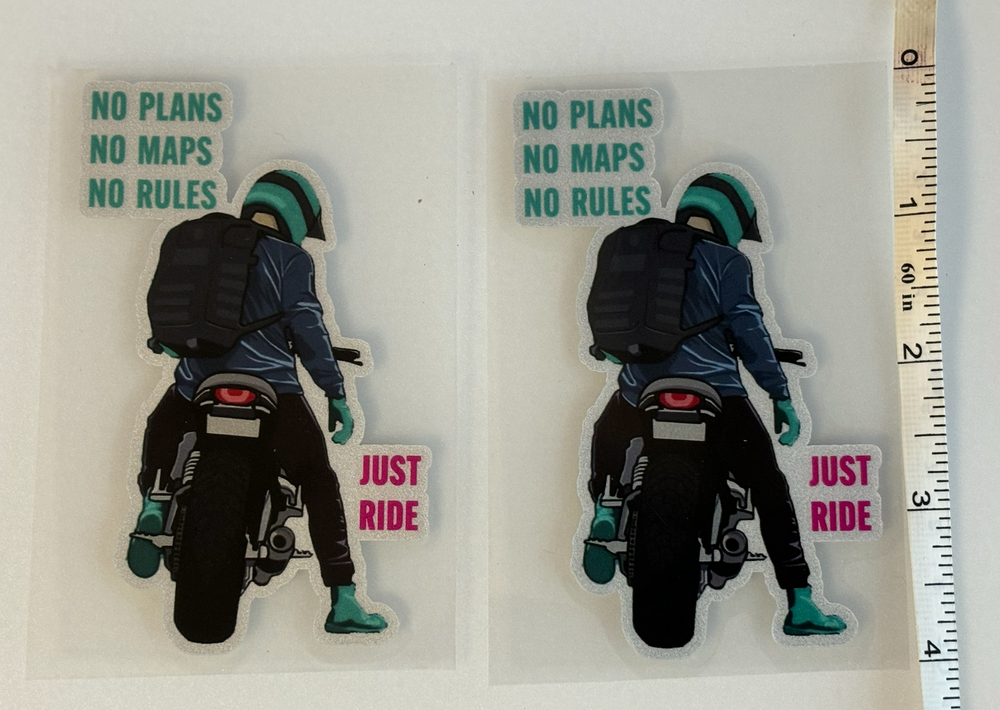 Just Ride Waterproof Reflective Sticker