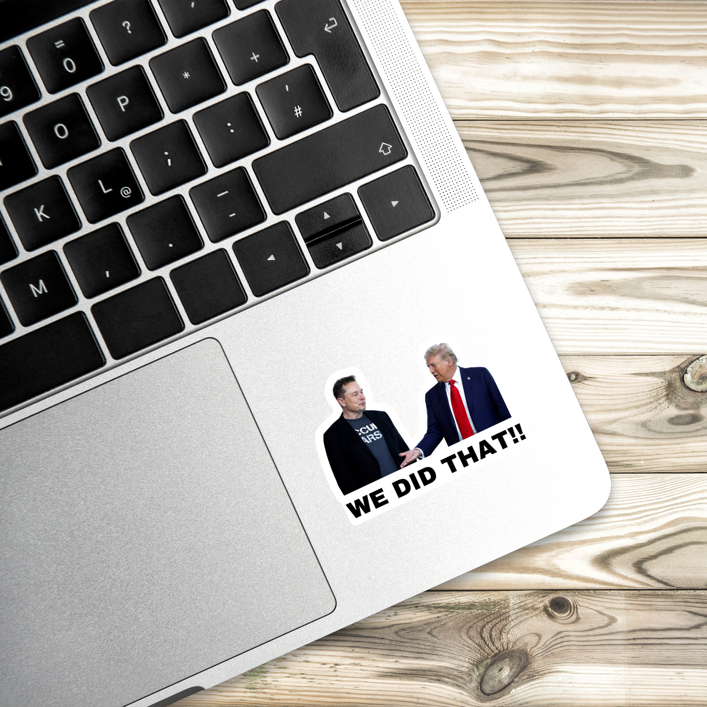 We Did That Trump and Elon Sticker | Political Sticker | Vinyl Sticker | Water Resistant | Anti Trump | Meme Sticker