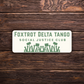 Foxtrot Delta Tango Social Justice Club Sticker | Vinyl | Anti-Trump Political Sticker | FDT Activism Sticker | 4" x 2"