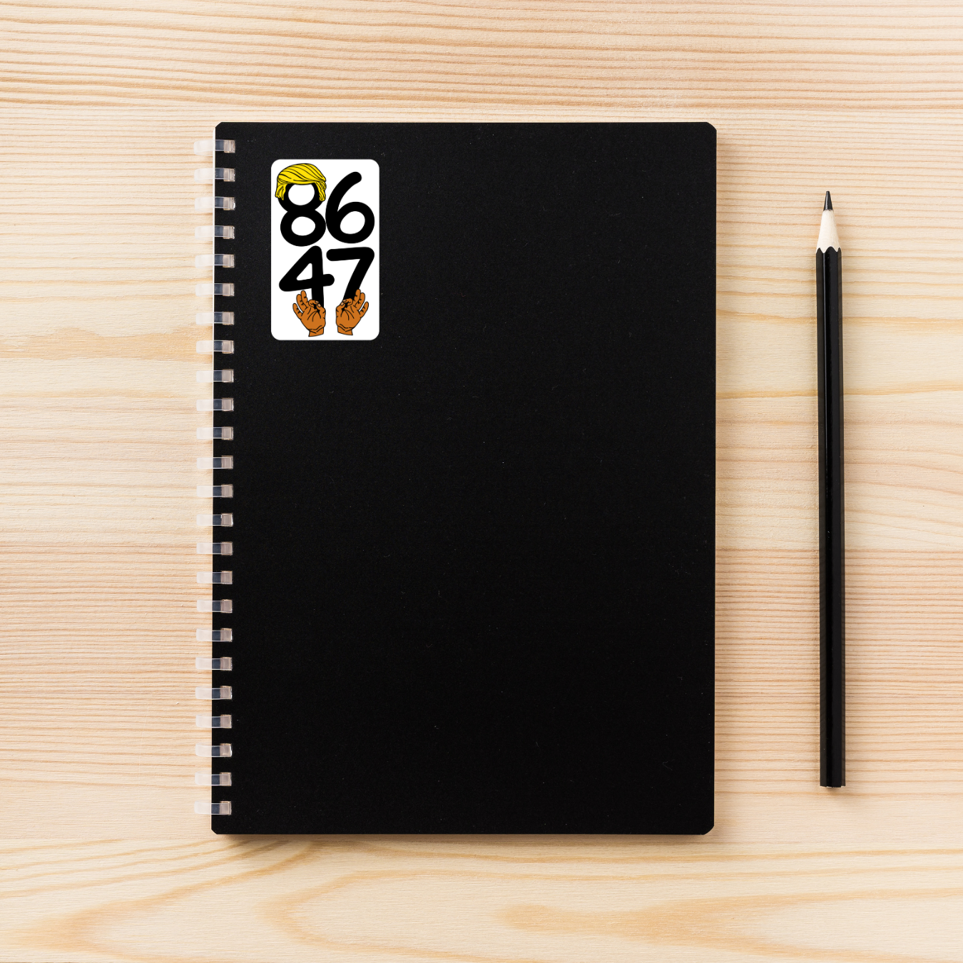 86 47 Sticker | Anti Trump Political Sticker | Satirical Vinyl Decal | Water-Resistant | Protest Art | Funny Activism Sticker