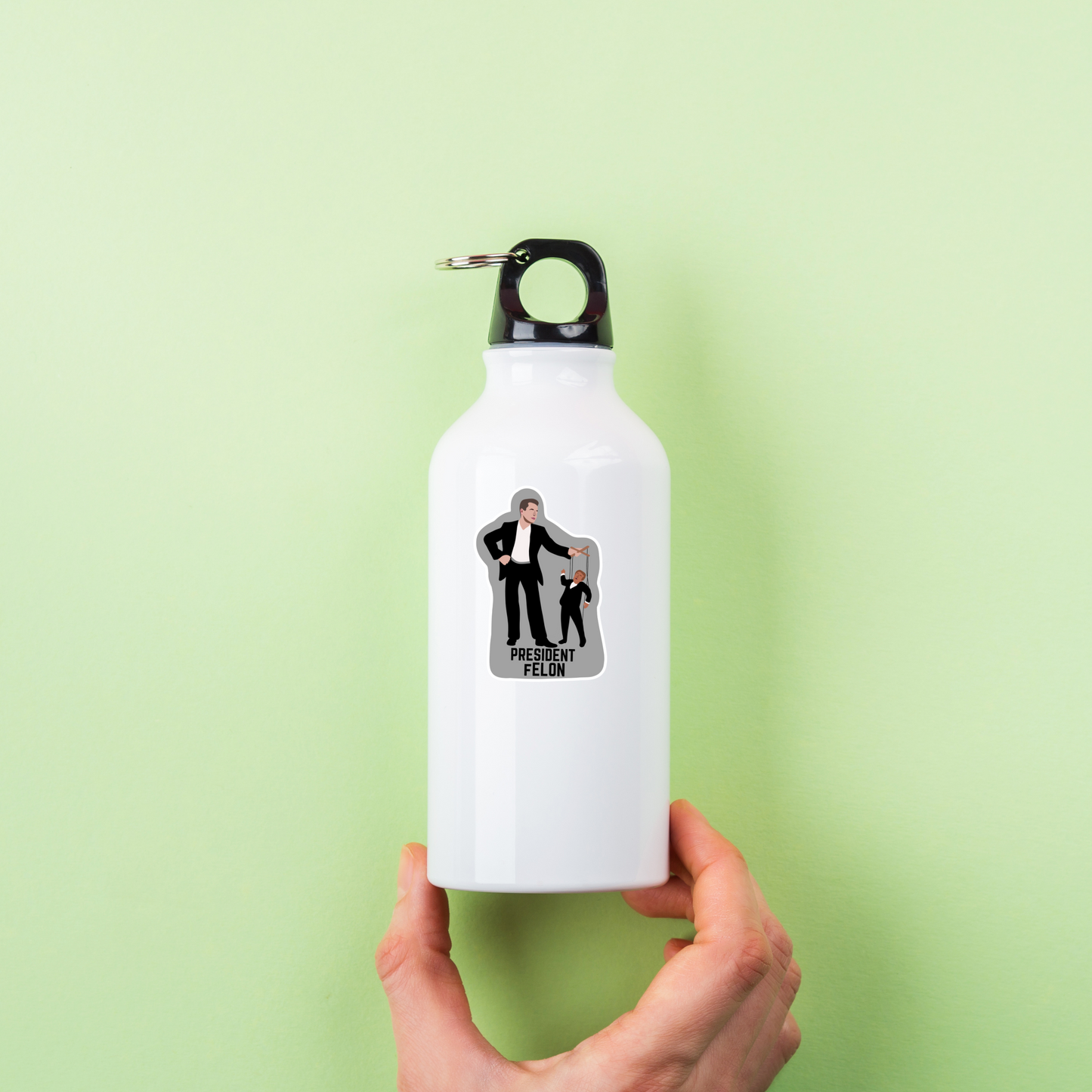 President fELON Sticker | 2" x 3" | Political Sticker | Vinyl Sticker | Water Resistant | Anti Trump | Meme Sticker | Puppet