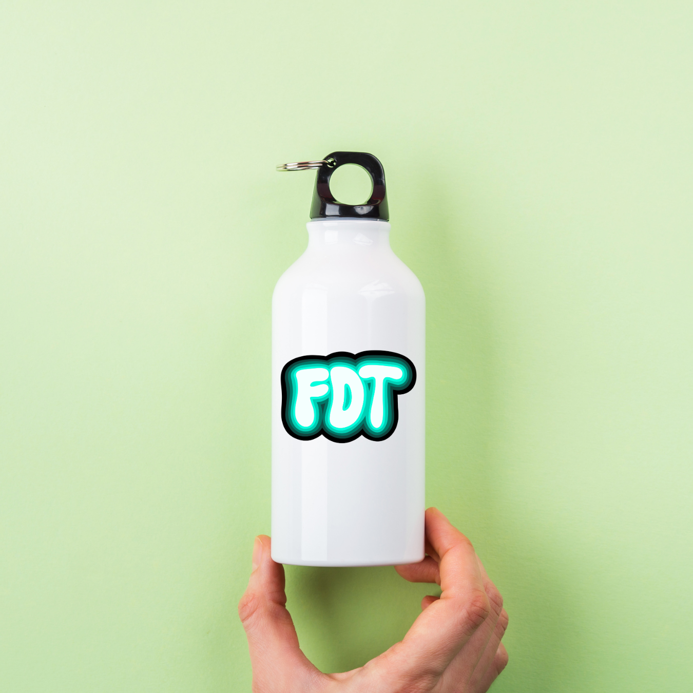 FDT Sticker Teal Version | 3" x 2" | Anti-Trump Sticker | Political Vinyl Decal | Water-Resistant | Activism Sticker