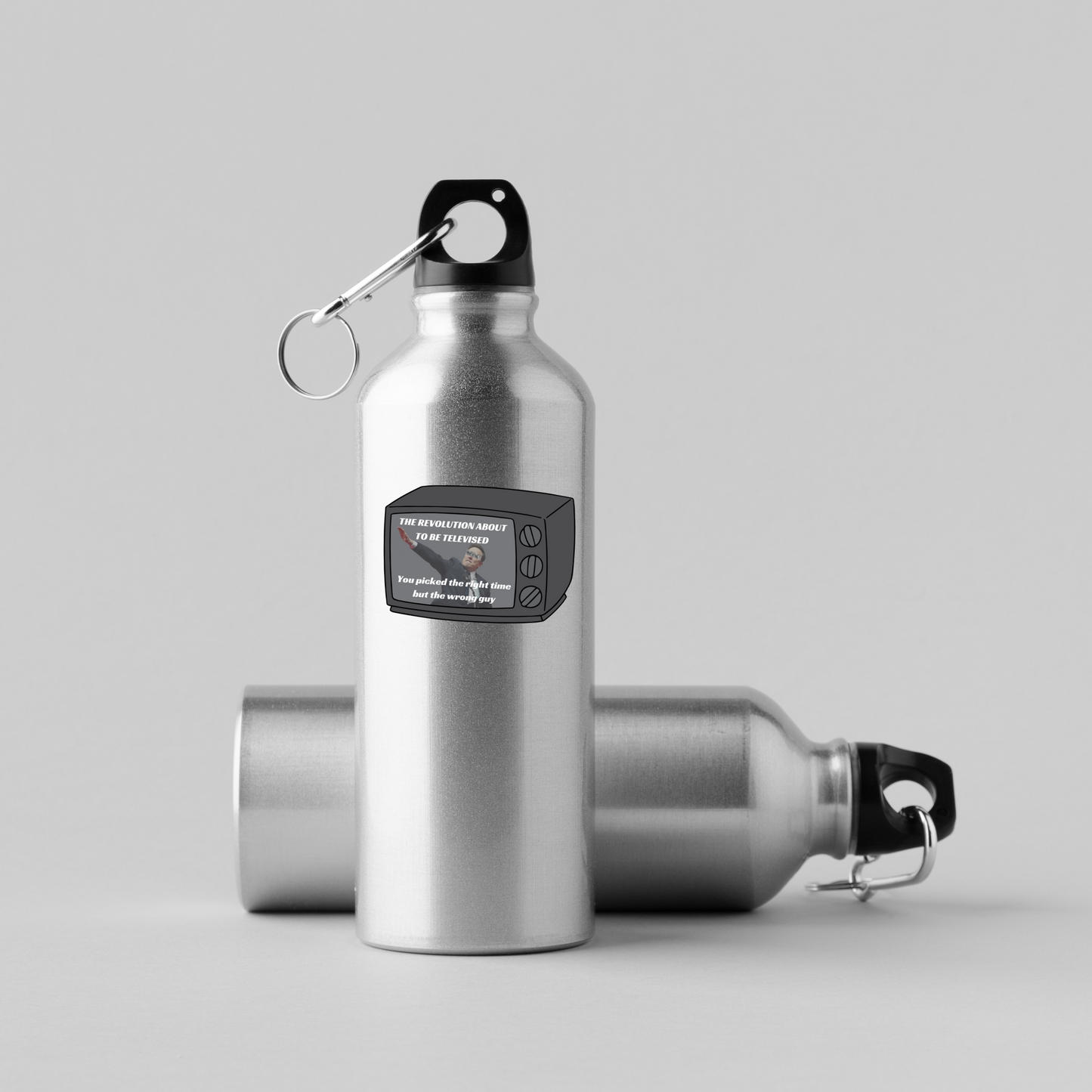 The Revolution About to Be Televised - Elon Musk Salute | 3" x 2.5" | Political Sticker | Vinyl Sticker | Water Resistant | Anti Trump | Meme Sticker | Kendrick