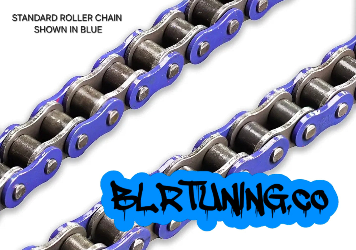 420 colored Motorcycle Chain | Standard Roller Drive Chain | By BLR Tuning | For Small Motorcycles, Electric Dirt Bikes, ATVs, and Dirt Bikes
