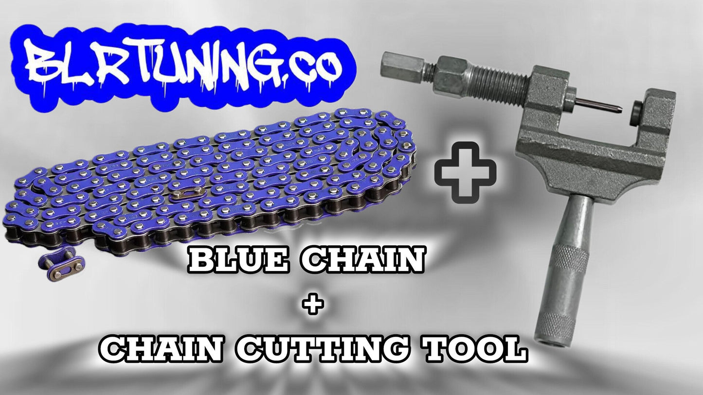 420 colored Motorcycle Chain | Standard Roller Drive Chain | By BLR Tuning | For Small Motorcycles, Electric Dirt Bikes, ATVs, and Dirt Bikes