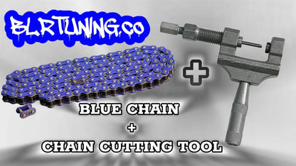 420 colored Motorcycle Chain | Standard Roller Drive Chain | By BLR Tuning | For Small Motorcycles, Electric Dirt Bikes, ATVs, and Dirt Bikes