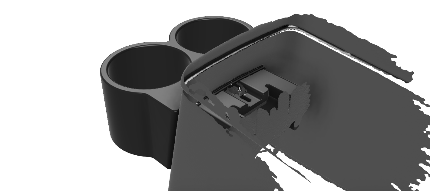 R33 Skyline Rear Console Cupholder – Factory Rear Ashtray Mount