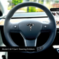 Camo Tesla Steering Wheel Emblem Decal | Model Y