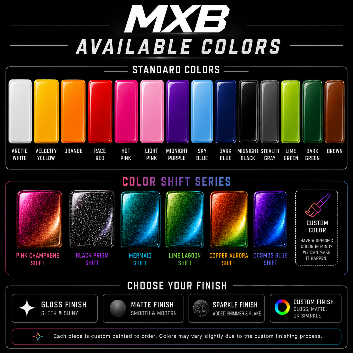 Surron LBX Professionally Painted Frame Guards | by MXBolts | for Surron Light Bee X