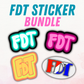 FDT Sticker 4-Pack Bundle | Anti-Trump Vinyl Decals | Political Protest Stickers | Activism Sticker Pack