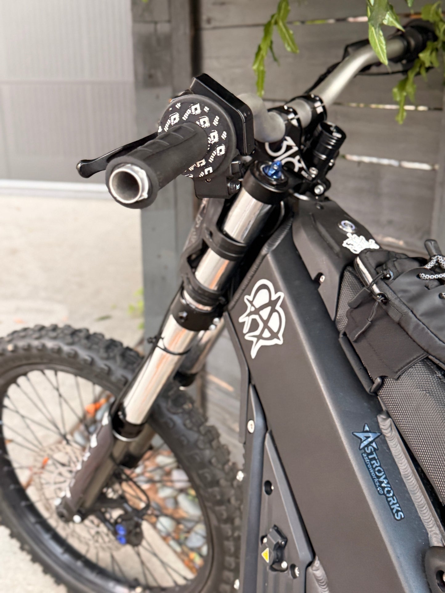 Talaria x3 chrome fork wraps