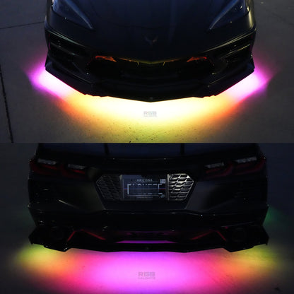 Flow Series LED Underglow Lighting Kit 3.0 | By RGB Halo Kits | For Cars, Trucks, SUVs and Off-Road Builds