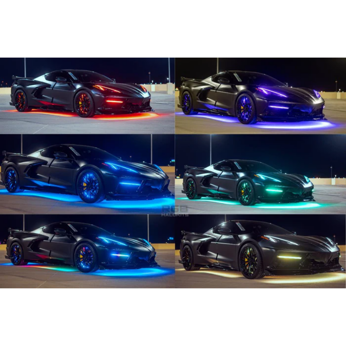 Flow Series LED Underglow Lighting Kit 3.0 | By RGB Halo Kits | For Cars, Trucks, SUVs and Off-Road Builds