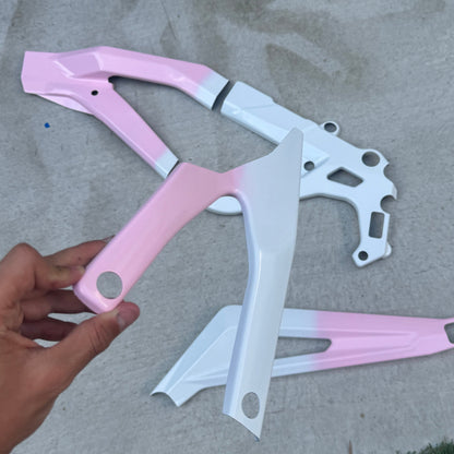"Fade Edition" Professionally Painted Frame Guards | by MXBolts | for Surron Light Bee X