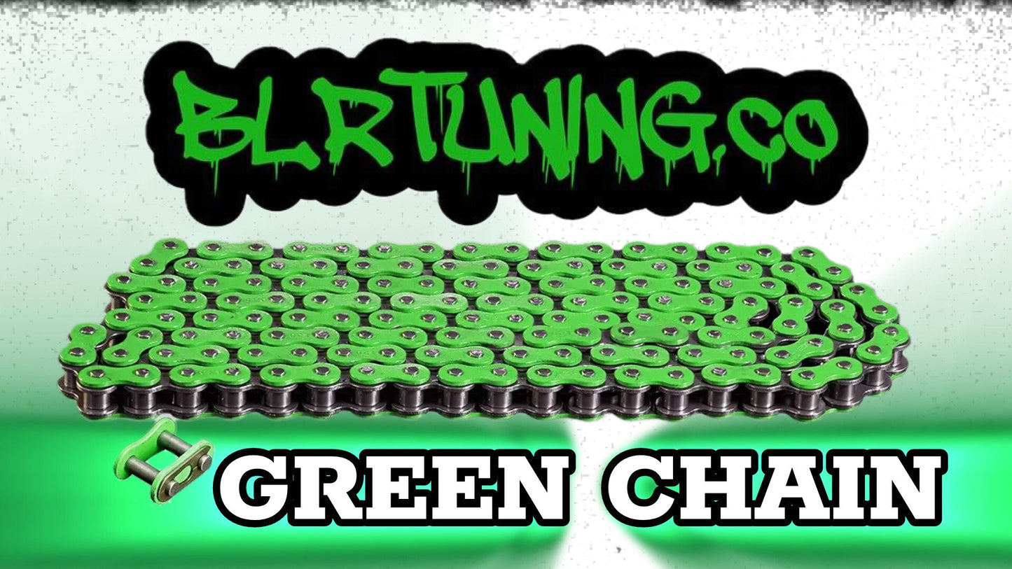 420 colored Motorcycle Chain | Standard Roller Drive Chain | By BLR Tuning | For Small Motorcycles, Electric Dirt Bikes, ATVs, and Dirt Bikes